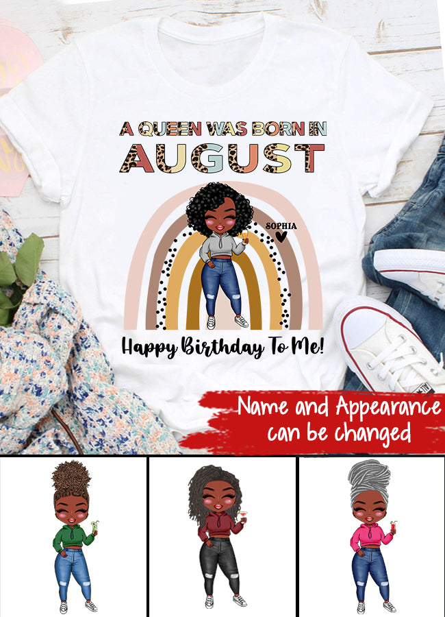 August Birthday Shirt, Custom Birthday Shirt, Queens Born In August, August Birthday Shirts For Woman, August Birthday Gifts