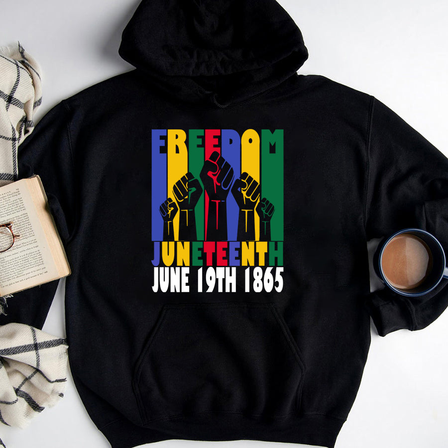 Juneteenth Shirt Freedom Juneteenth June 19th 1865 Black Freedom Independence T-Shirt