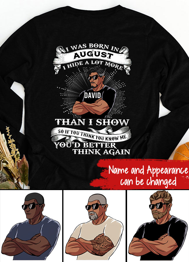 August Birthday Shirt, Custom Birthday Shirt, A Black King was born in August, August Birthday Shirts For Man, August Birthday Gifts