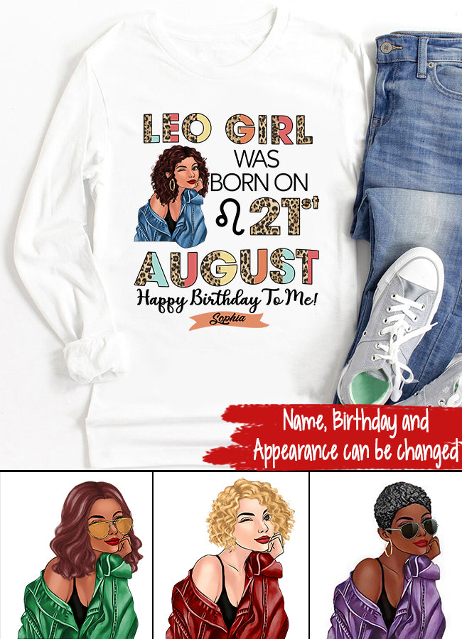 Custom Birthday Shirt, Leo Zodiac t shirt, Leo Birthday shirt, Leo t shirts for ladies, Leo queen t shirt, Leo Queen Birthday shirt