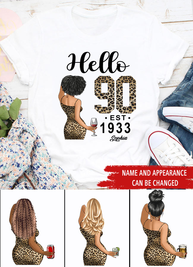 90th Birthday Shirts, Custom Birthday Shirts, Turning 90 Shirt, Gifts For Women Turning 90, 90 And Fabulous Shirt, 1933 Shirt, 90th Birthday Shirts For Her