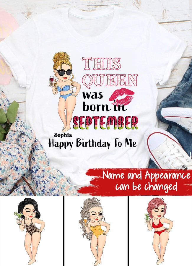 September Birthday Shirt, Custom Birthday Shirt, September Birthday Shirts For Woman, September Birthday Gifts