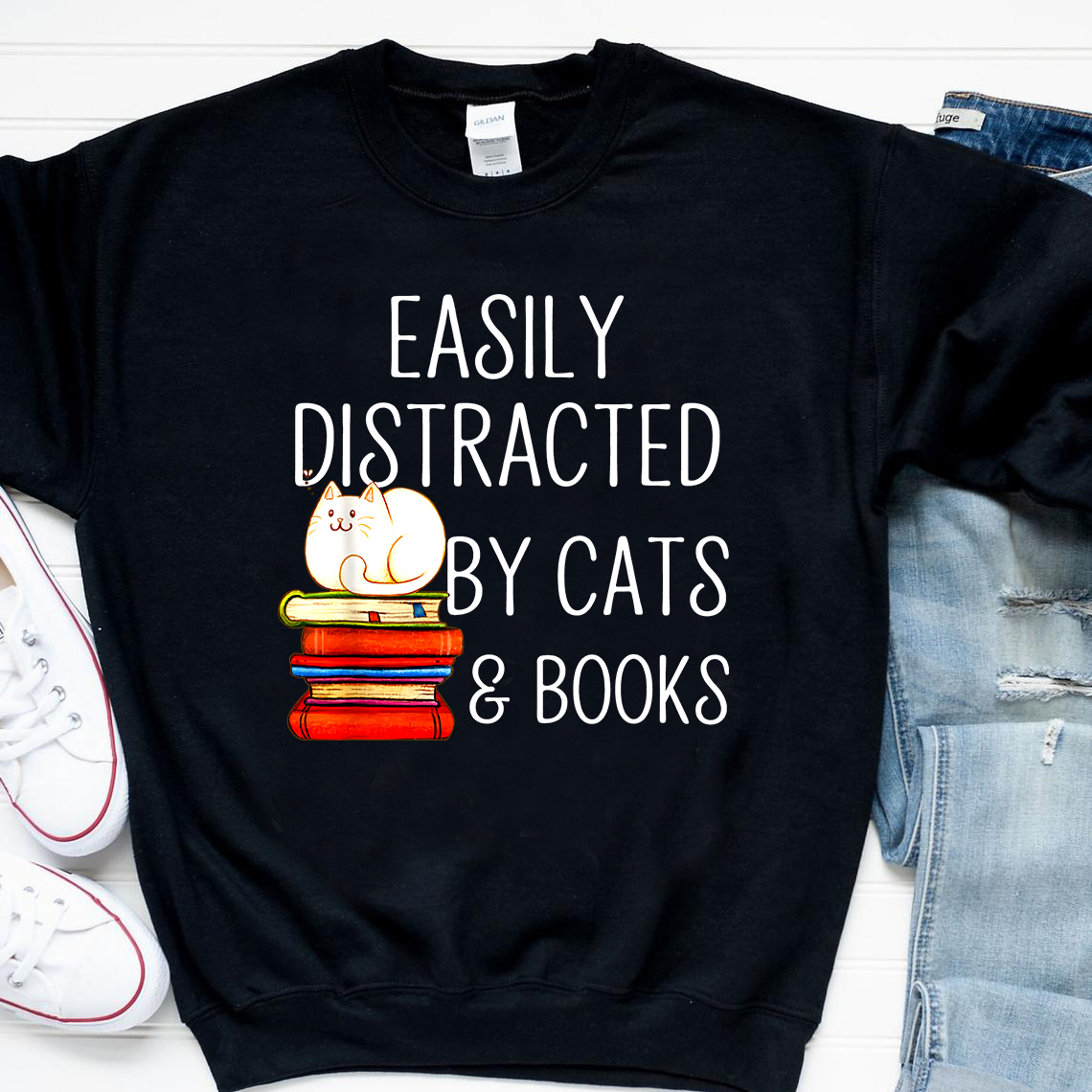 Book Shirt, Cat Shirt, Bookish T Shirts, Cat Book Shirt, Reading Gifts, Book Lover T Shirt Unisex Cotton T Shirt