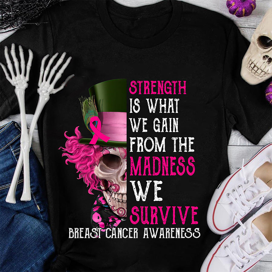 Halloween breast cancer shirts, funny halloween shirt, skeleton hands shirt, Pumpkin lover gift for women, Halloween Gift