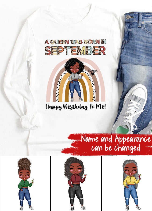 September Birthday Shirt, Custom Birthday Shirt, Queens are Born In September, September Birthday Shirts For Woman, September Birthday Gifts