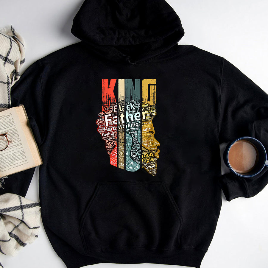 Father Day Shirt Funny Father Day Shirt Mens Strong Black King t Shirt African American Tee Natural Afro T-Shirt