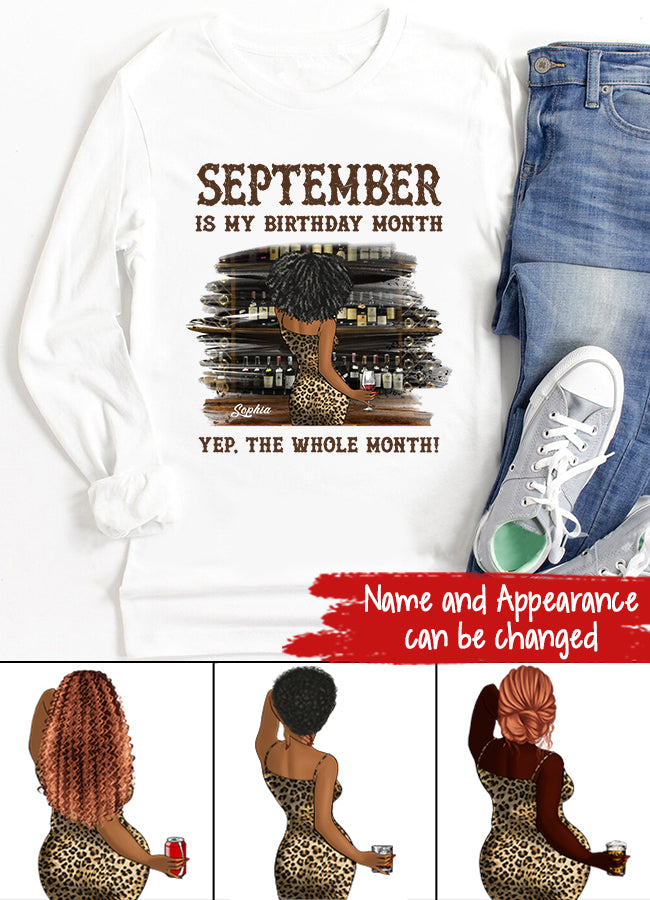 September Birthday Shirt, Custom Birthday Shirt, Queens Born In September, September Birthday Shirts For Woman, September Birthday Gifts