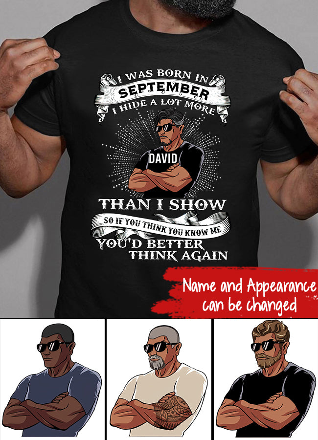 September Birthday Shirt, Custom Birthday Shirt, A Black King was born in September, September Birthday Shirts For Man, September Birthday Gifts