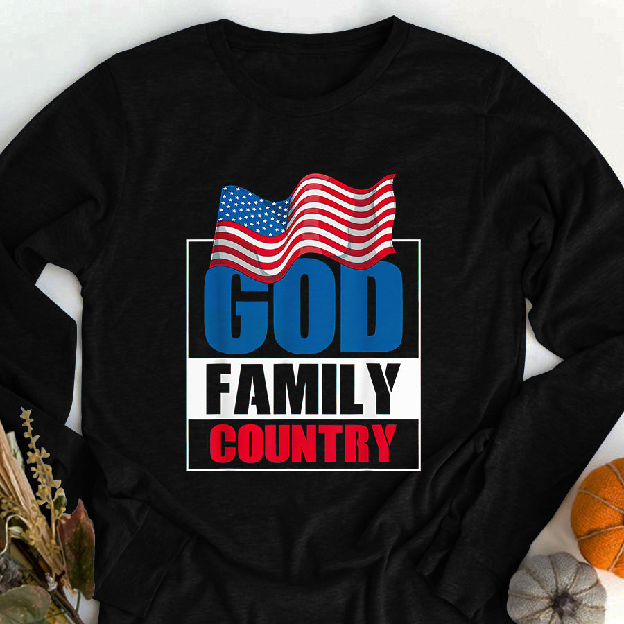Patriot Day 2022 Shirt 911 Memorial Shirts God Family Country Soldier Patriot US Flag Memorial Day T-Shirt