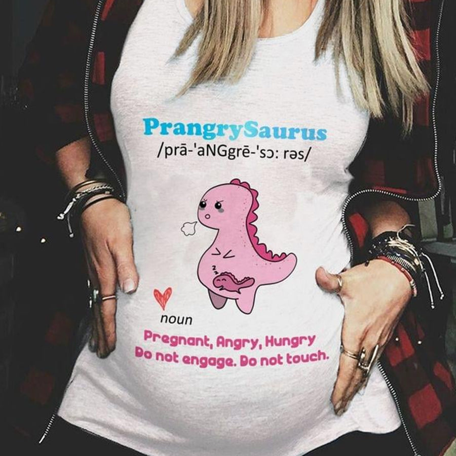 Prangry Saurus Shirt, Mamasaurus Shirt, Mother's Day T Shirt, Pregnant Mom Shirt, Pregnant Mother's Day Gift, Mamasaurus Maternity Shirt, Mother Day Gift