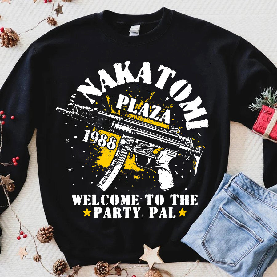 NAKATOMI PLAZA 1988 christmas party xmas t shirts, funny christmas t shirts, nakatomi christmas party shirt, unisex shirt