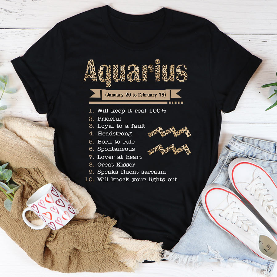 Aquarius Girl, Aquarius Birthday Shirts for woman, Aquarius birthday month, Aquarius cotton T-shirt for her