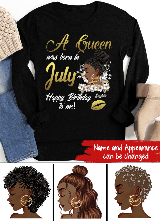 July Birthday Shirt, July Queen Custom Birthday Shirt, Queens Born In July, July Birthday Shirts For Woman, July Birthday Gifts