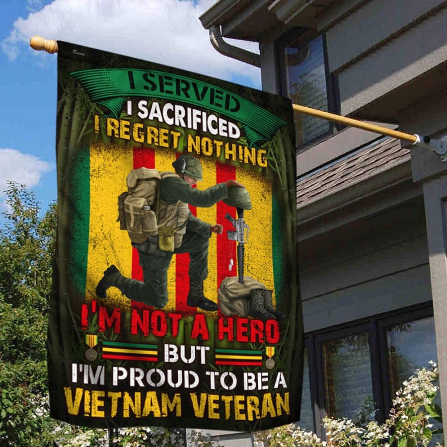 Vietnam Veteran Of America, I'm Not A Hero But I'm Proud To Be A Viet Nam Veteran, Veteran Flag