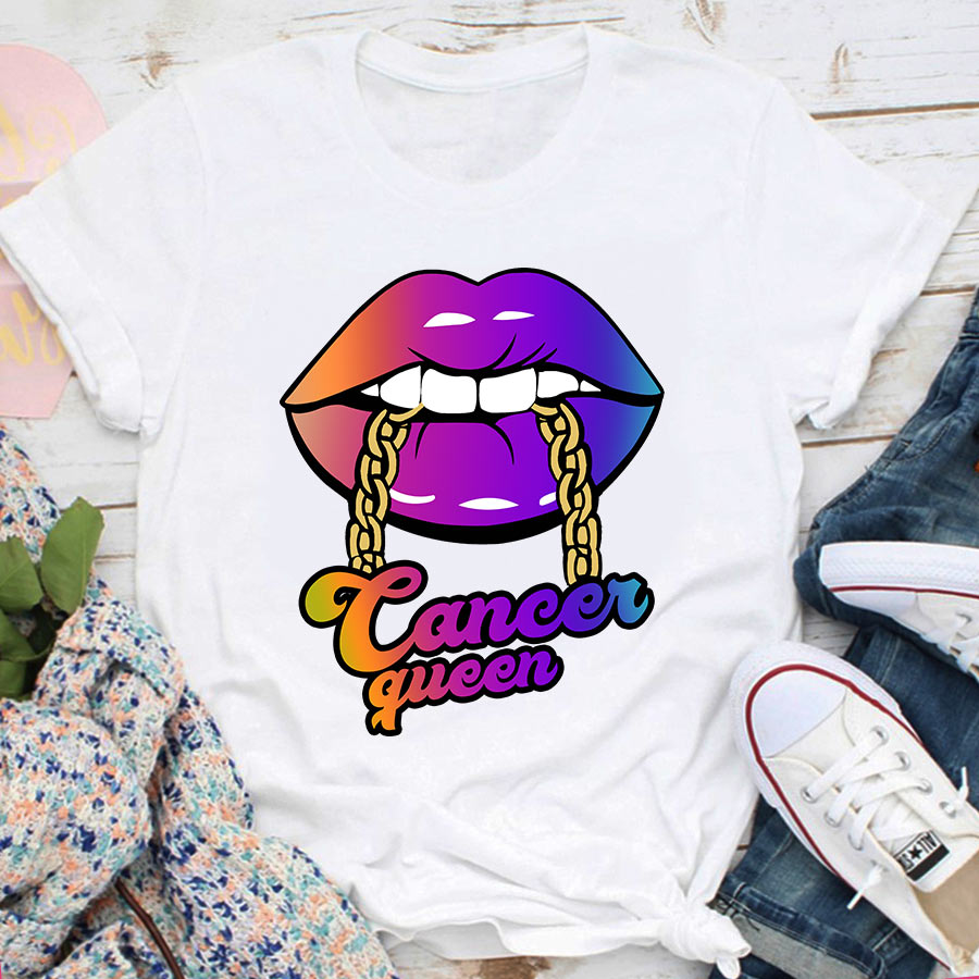 Cancer Girl, Cancer Birthday Shirts For Woman, Cancer Birthday Month, Cancer Cotton T-Shirt For Her