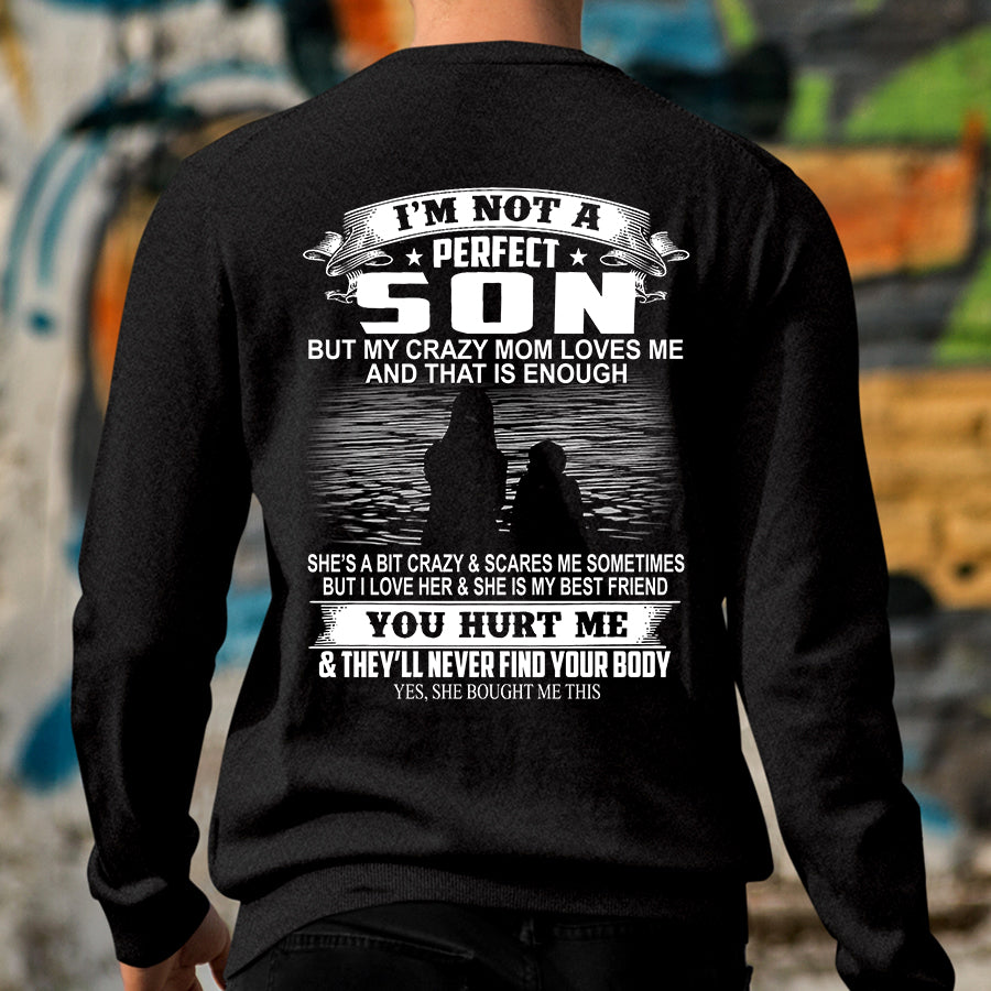 Son Shirt, Mom And Son T Shirts , I&#39;m Not A Perfect Son Shirt, Mom Lover , Mother&#39;s Day Tee Shirts, Funny Mothers Day Shirts, Mother Day Gift