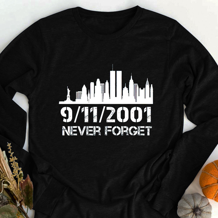 Patriot Day 2022 Shirt 911 Memorial Shirts Never Forget 9 11 20th Anniversary Patriot Memorial Day T-Shirt