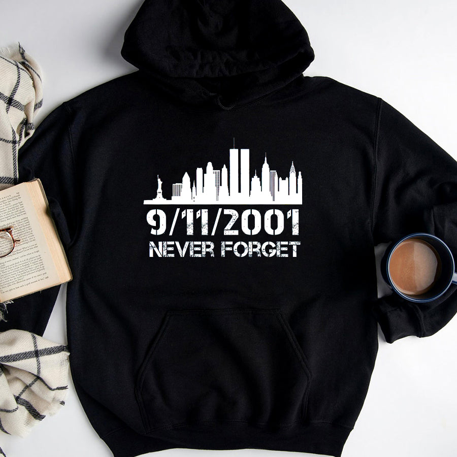 Patriot Day 2022 Shirt 911 Memorial Shirts Never Forget 9 11 20th Anniversary Patriot Memorial Day T-Shirt