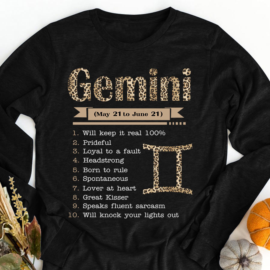 Gemini Girl, Gemini Birthday Shirts For Woman, Gemini Birthday Month, Gemini Cotton T-Shirt For Her
