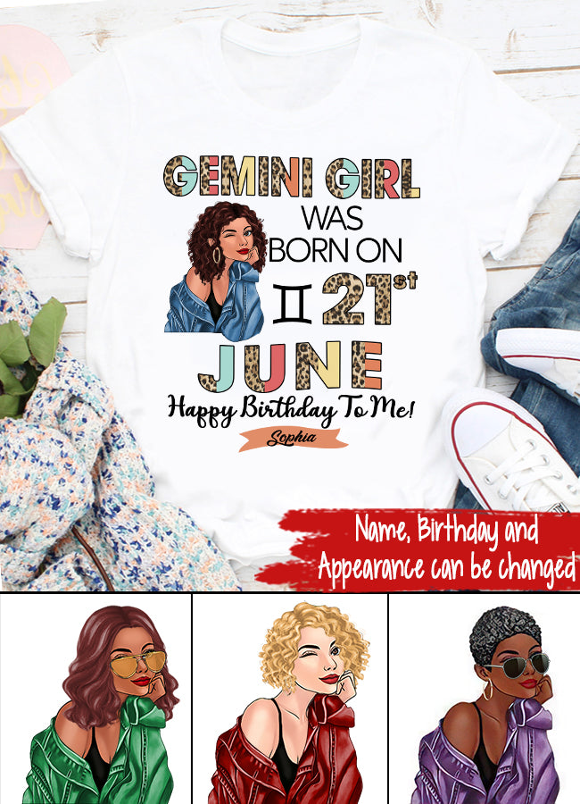 Custom Birthday Shirt, Gemini Zodiac t shirt, Gemini Birthday shirt, Gemini t shirts for ladies, Gemini queen t shirt, Gemini Queen Birthday shirt