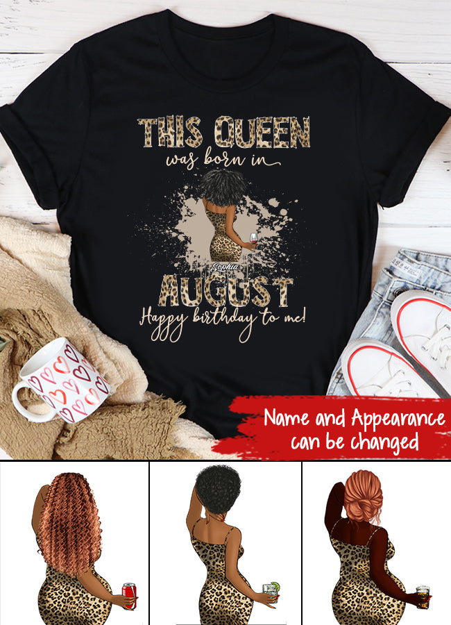 August Birthday Shirt, Custom Birthday Shirt, Queens are Born In August, August Birthday Shirts For Woman, August Birthday Gifts