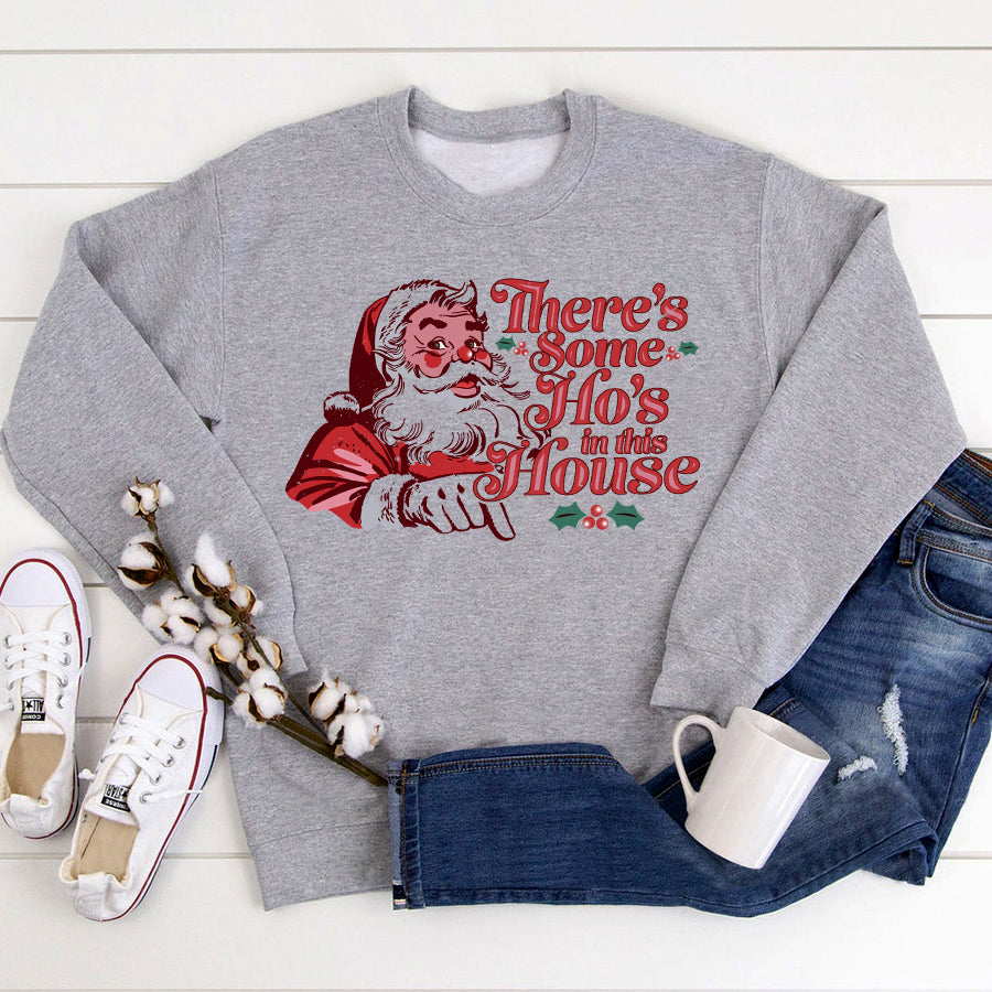 There's Some HO'S In This House Christmas T Shirt, wap christmas shirts, santa shirt, Best Christmas Gifts Unisex Shirt