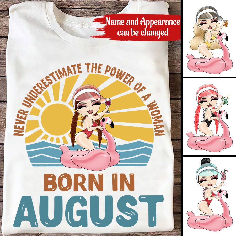 August Birthday Shirt, Custom Birthday Shirt, Queens Born In August, August Birthday Shirts For Woman, August Birthday Gifts, Beach Shirts For Women
