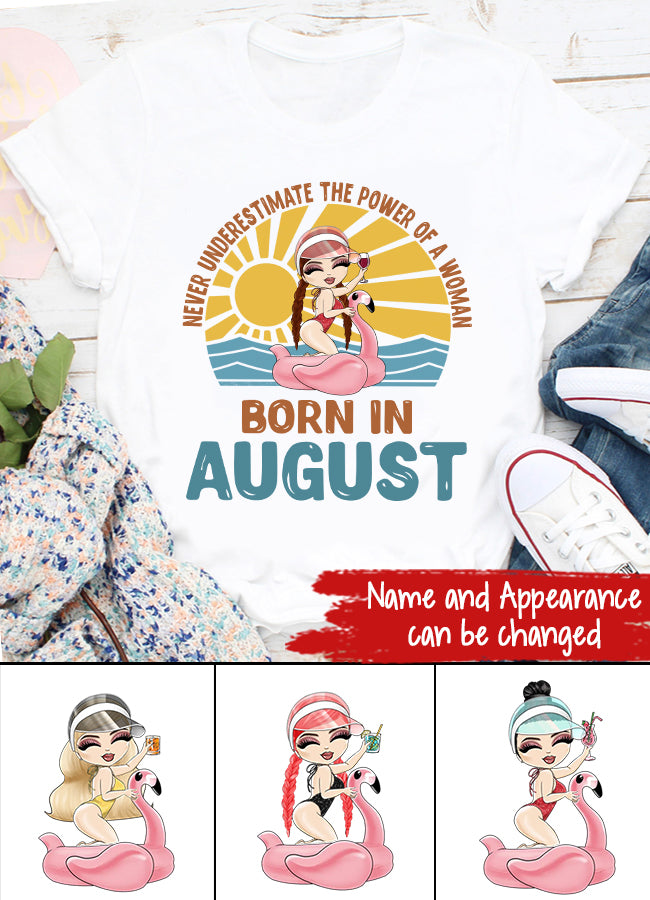 August Birthday Shirt, Custom Birthday Shirt, Queens Born In August, August Birthday Shirts For Woman, August Birthday Gifts, Beach Shirts For Women
