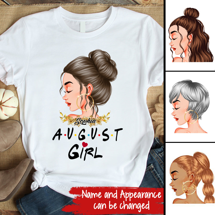 August Birthday Shirt, Custom Birthday Shirt, Queens Born In August, August Birthday Shirts For Woman, August Birthday Gifts August Girl