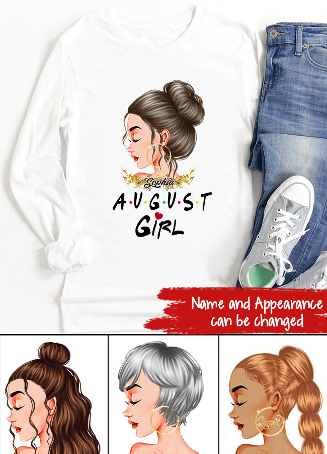 August Birthday Shirt, Custom Birthday Shirt, Queens Born In August, August Birthday Shirts For Woman, August Birthday Gifts August Girl