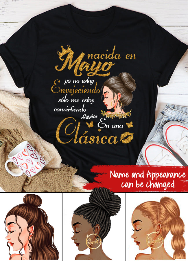 Camisa De Cumpleaños De Mayo, Camisa De Cumpleaños Personalizada, Reinas Nacidas En Mayo, Regalos De Cumpleaños De Mayo, Camisas De Mayo Para Mujeres