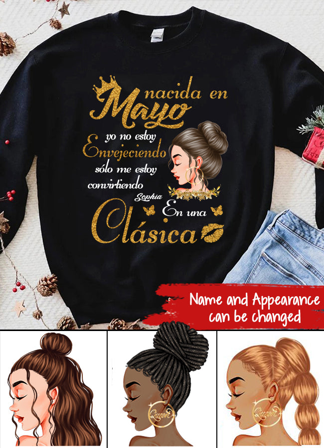 Camisa De Cumpleaños De Mayo, Camisa De Cumpleaños Personalizada, Reinas Nacidas En Mayo, Regalos De Cumpleaños De Mayo, Camisas De Mayo Para Mujeres