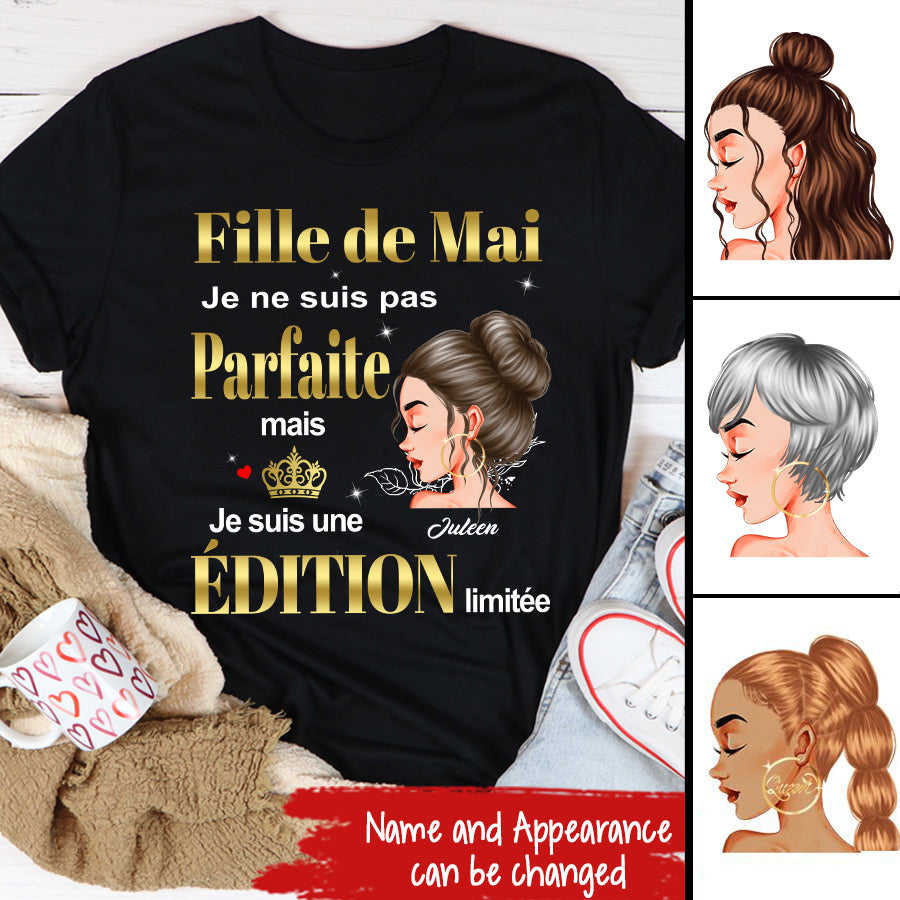 Chemise D&#39;anniversaire De Mai, Chemise D&#39;anniversaire Personnalisée, Reines Nées En Mai, Cadeaux D&#39;anniversaire De Mai, Chemises De Mai Pour Les Femmes
