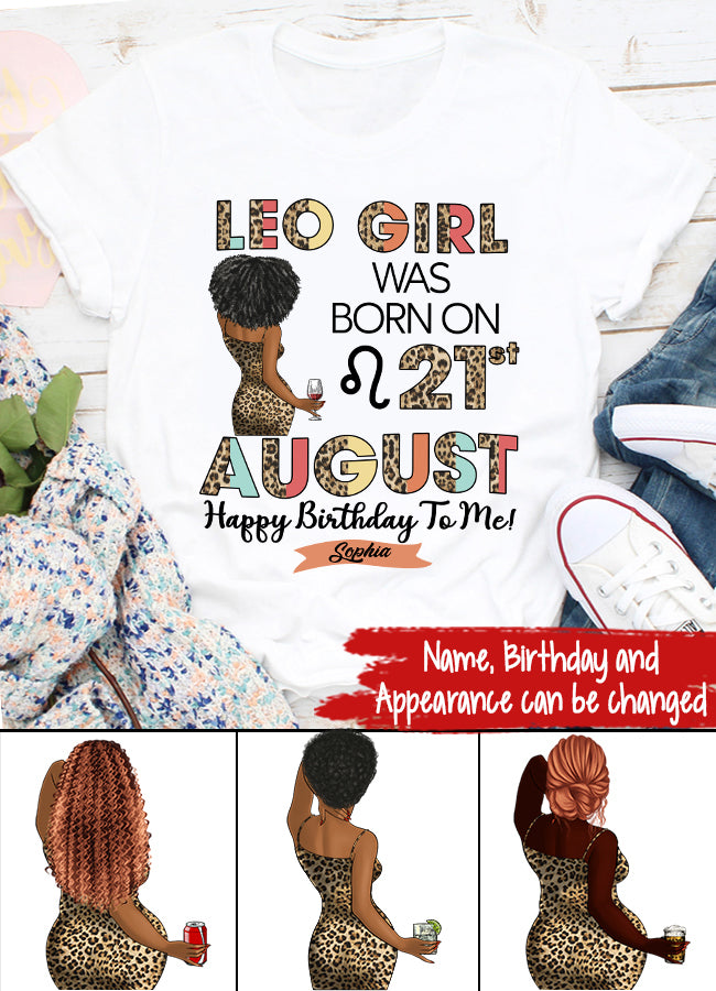 Custom Birthday Shirt, Leo Zodiac t shirt, Leo Birthday shirt, Leo t shirts for ladies, Leo queen t shirt, Leo Queen Birthday shirt