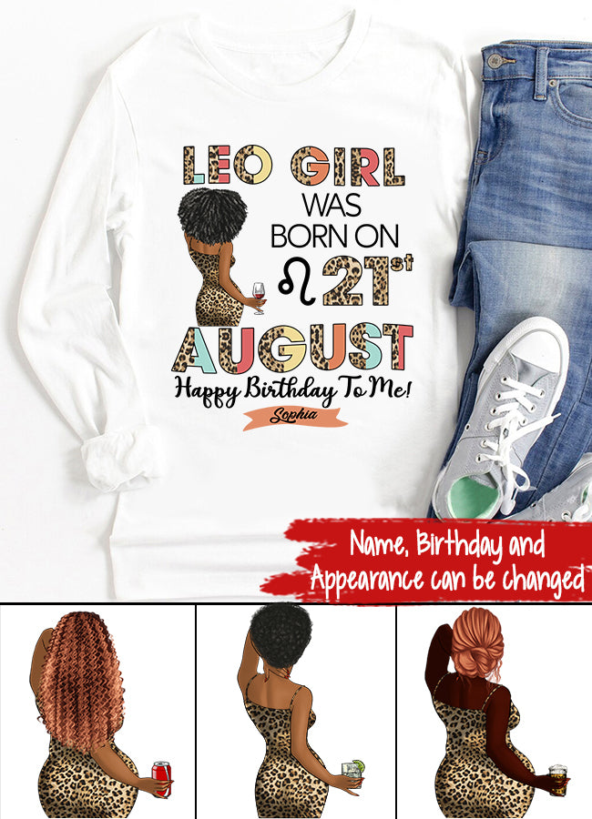 Custom Birthday Shirt, Leo Zodiac t shirt, Leo Birthday shirt, Leo t shirts for ladies, Leo queen t shirt, Leo Queen Birthday shirt