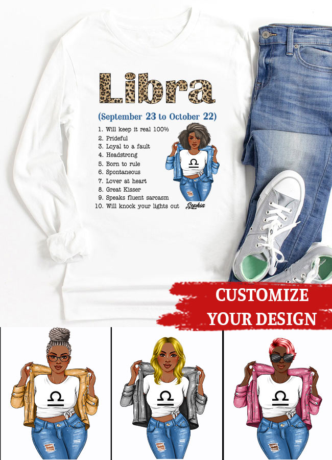 Custom Birthday Shirt, Libra Zodiac t shirt, Libra Birthday shirt, Libra t shirts for ladies, Libra queen t shirt, Libra Queen Birthday Shirt