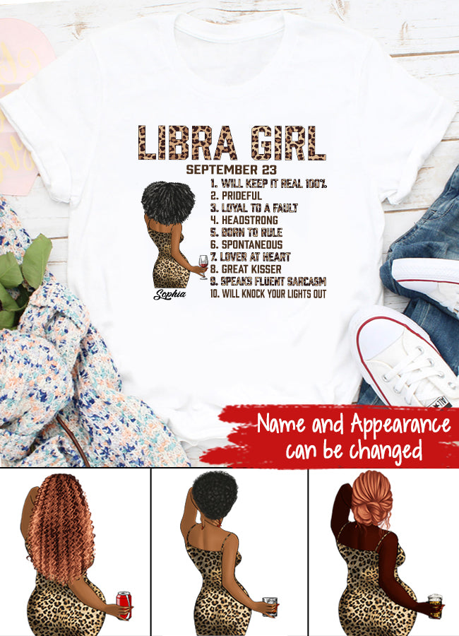 Custom Birthday Shirt, Libra Zodiac t shirt, Libra Birthday shirt, Libra t shirts for ladies, Libra queen t shirt, Libra Queen Birthday shirt
