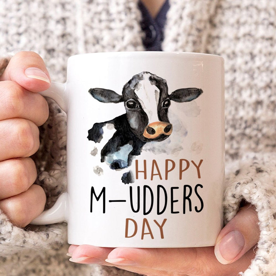 Happy M-Udders Day Mother's Day Mug, Funny Mug, Mother's Day Gift, Dairy Cattle Lover, Mother Day Gift, Coffee Cups