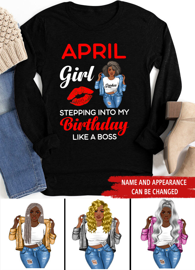 April Birthday Shirt, Custom Birthday Shirt, Queens Born In April, April Birthday Gifts, April shirts for Woman