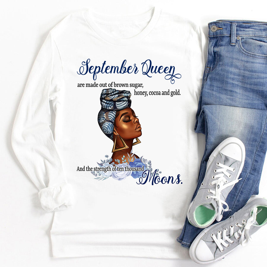 September Birthday Shirt, Birthday Shirt, Queens Born In September, September Birthday Gifts, September Shirts For Woman