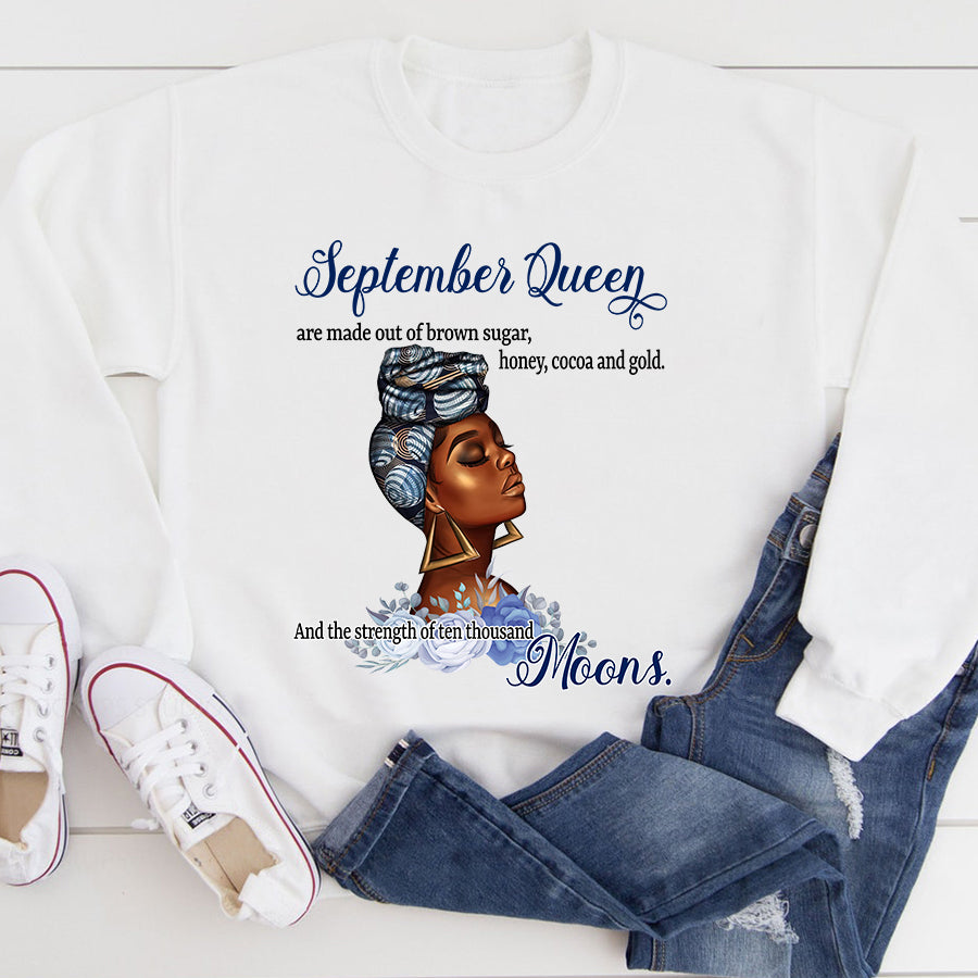 September Birthday Shirt, Birthday Shirt, Queens Born In September, September Birthday Gifts, September Shirts For Woman