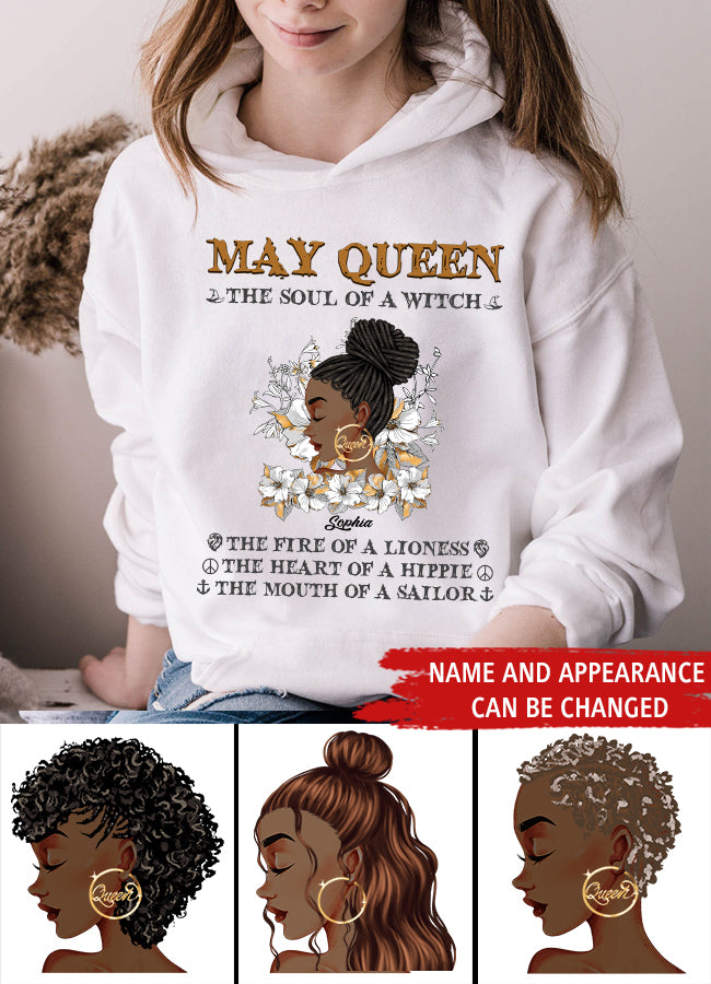 May Birthday Shirt, Custom Birthday Shirt, Queens Born In May, May Birthday Gifts, May Shirts For Woman