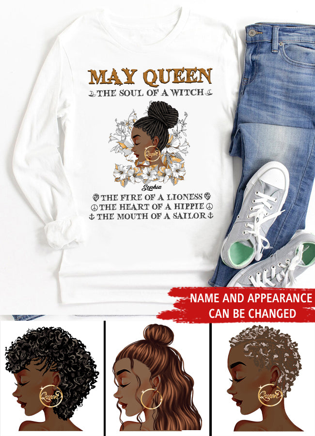May Birthday Shirt, Custom Birthday Shirt, Queens Born In May, May Birthday Gifts, May Shirts For Woman