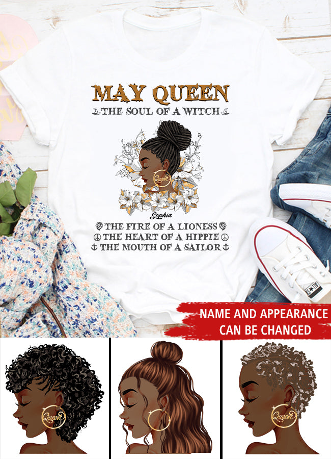 May Birthday Shirt, Custom Birthday Shirt, Queens Born In May, May Birthday Gifts, May Shirts For Woman