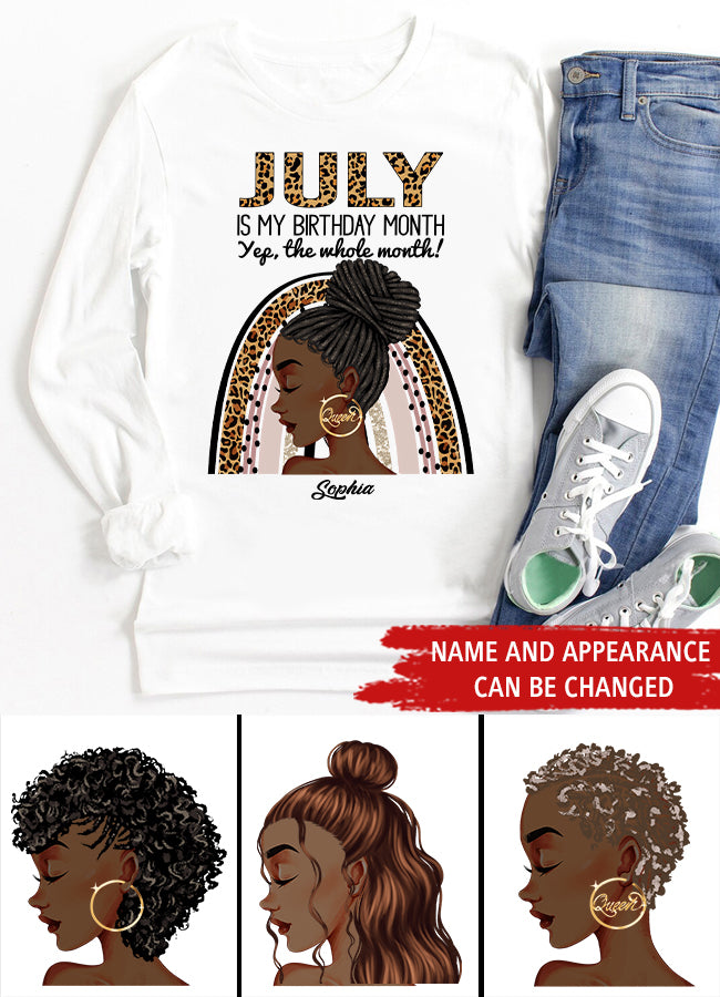 July Birthday Shirt, Custom Birthday Shirt, Queens Born In July, July Birthday Shirts For Woman, July Birthday Gifts