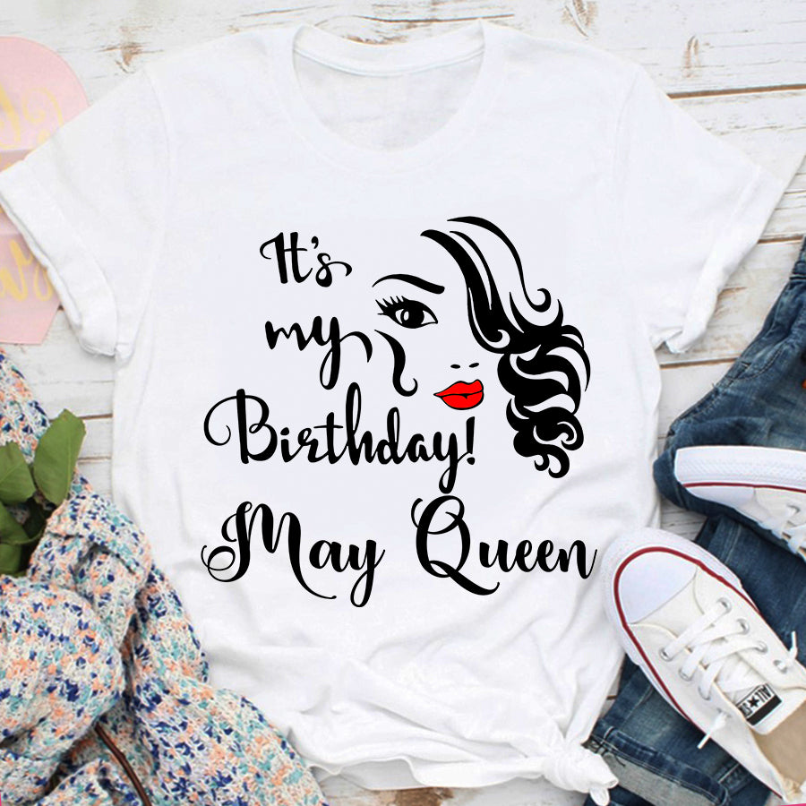 May Birthday Shirt, Birthday Shirt, Queens Born In May, May Birthday Gifts, May Shirts For Woman