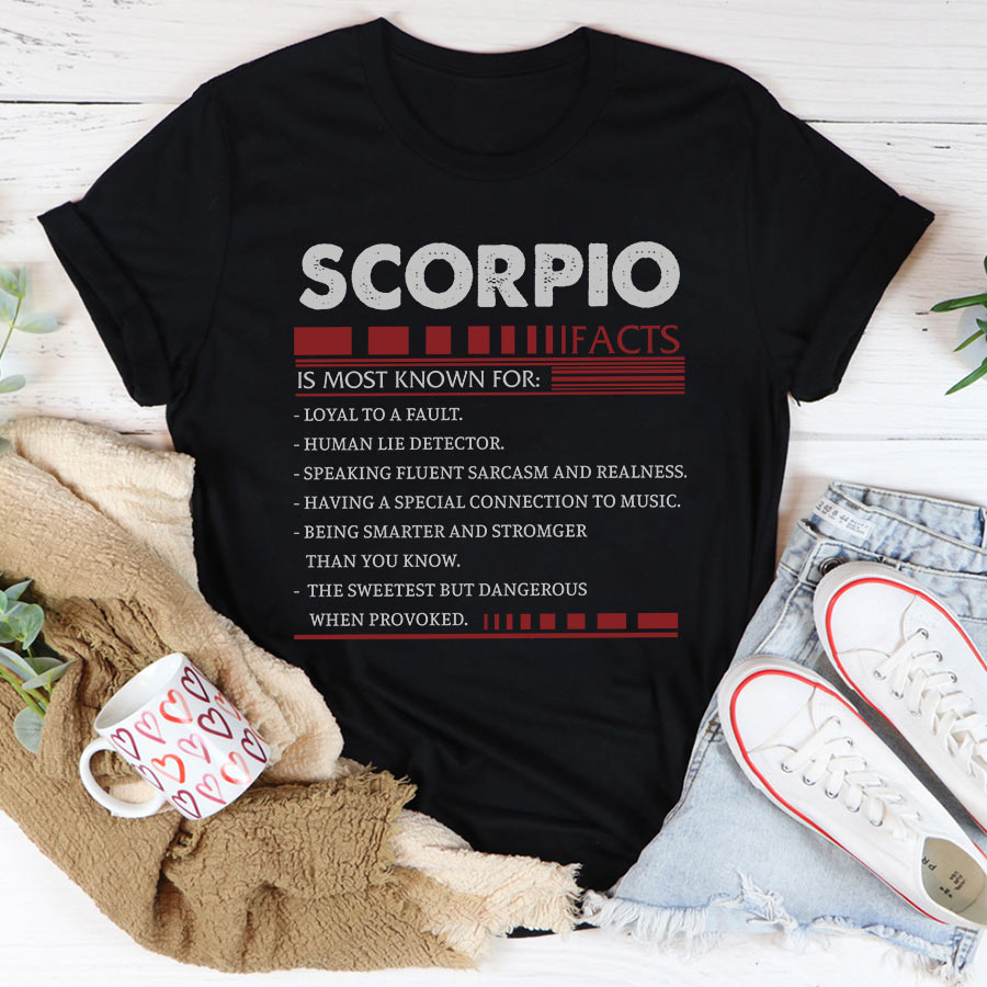 Scorpio Girl, Scorpio Birthday Shirts For Woman, Scorpio Birthday Month, Scorpio Cotton T-Shirt For Her