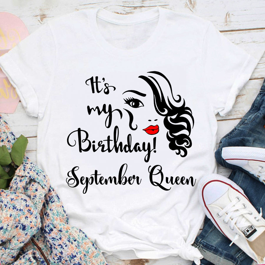 September Birthday Shirt, Birthday Shirt, Queens Born In September, September Birthday Gifts, September Shirts For Woman