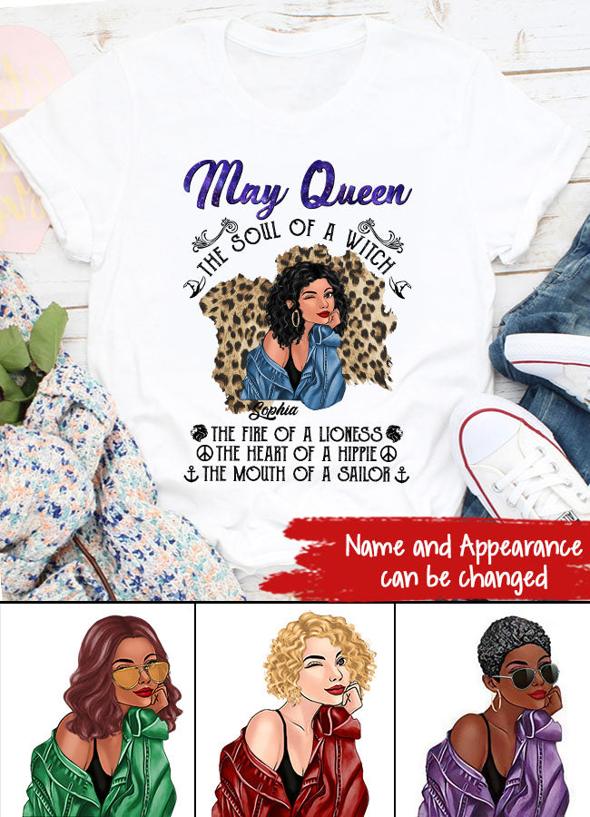 May Birthday Shirt, Custom Birthday Shirt, Queens Born In May, May Birthday Gifts, May Shirts For Woman