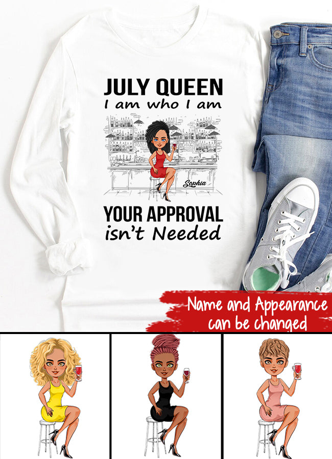 July Birthday Shirt, Custom Birthday Shirt, Queens Born In July, July Birthday Gifts, July Shirts For Woman